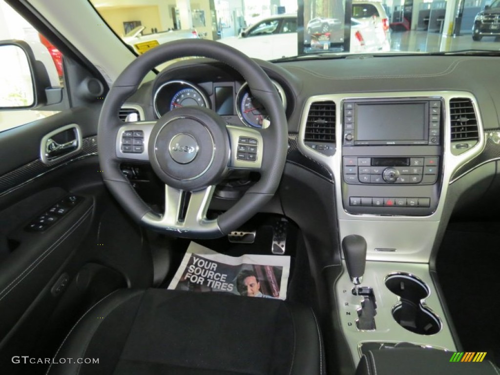 2013 Jeep Grand Cherokee SRT8 4x4 SRT Black Dashboard Photo #71243014