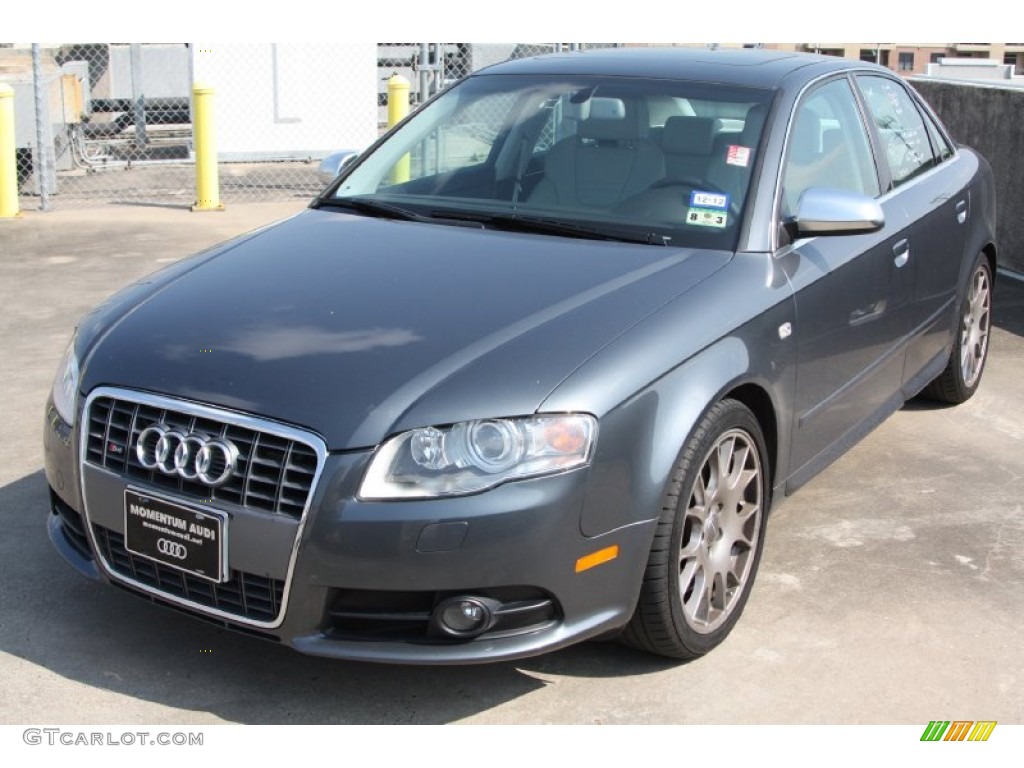 2005 S4 4.2 quattro Sedan - Dolphin Grey Metallic / Silver photo #3