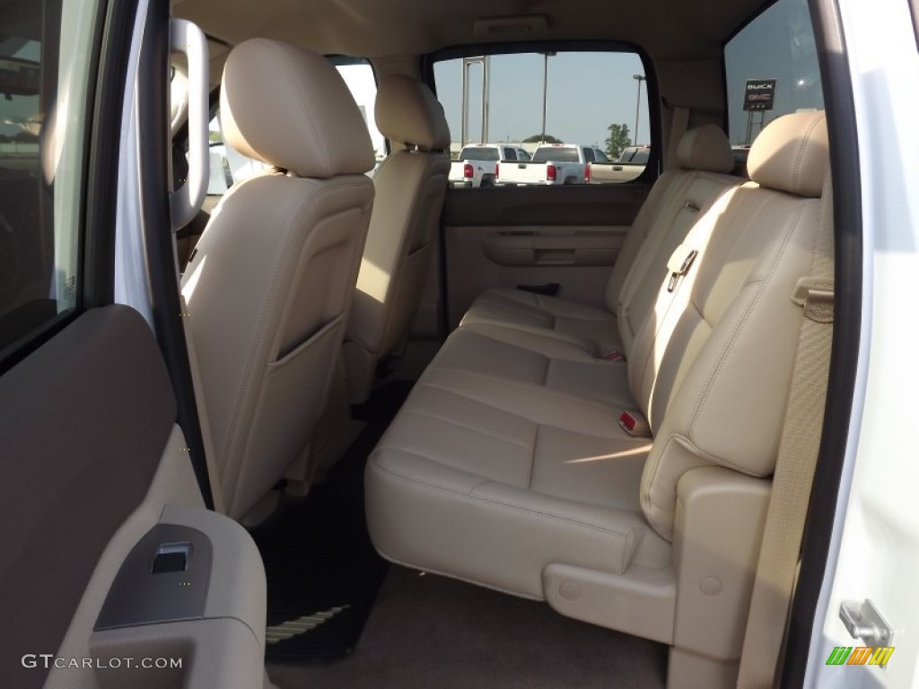 2013 Sierra 1500 SLE Crew Cab 4x4 - Summit White / Very Dark Cashmere/Light Cashmere photo #14