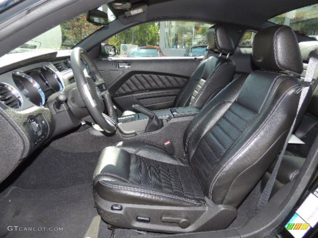 Charcoal Black Interior 2010 Ford Mustang GT Premium Coupe Photo #71244439