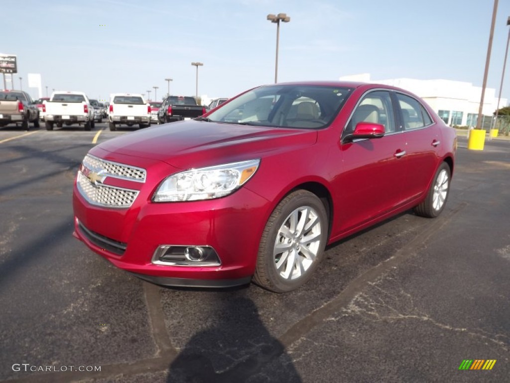 2013 Malibu LTZ - Crystal Red Tintcoat / Cocoa/Light Neutral photo #1