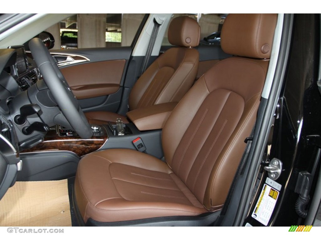 Nougat Brown Interior 2013 Audi A6 3.0T quattro Sedan Photo #71244886