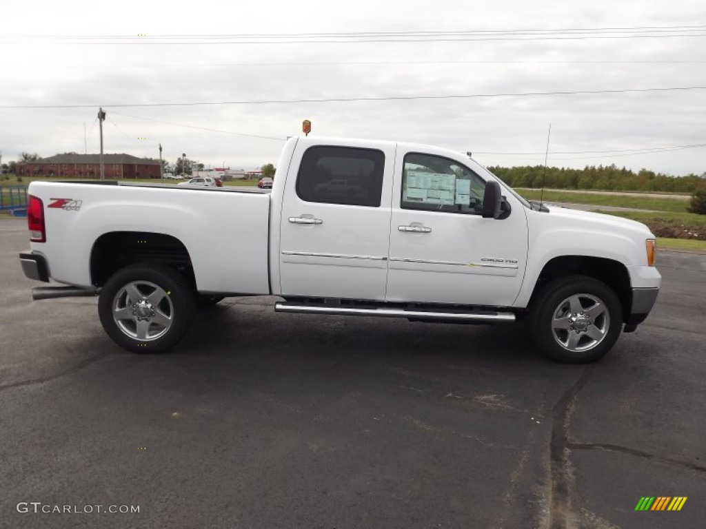 Summit White 2013 GMC Sierra 2500HD SLE Crew Cab 4x4 Exterior Photo #71244925
