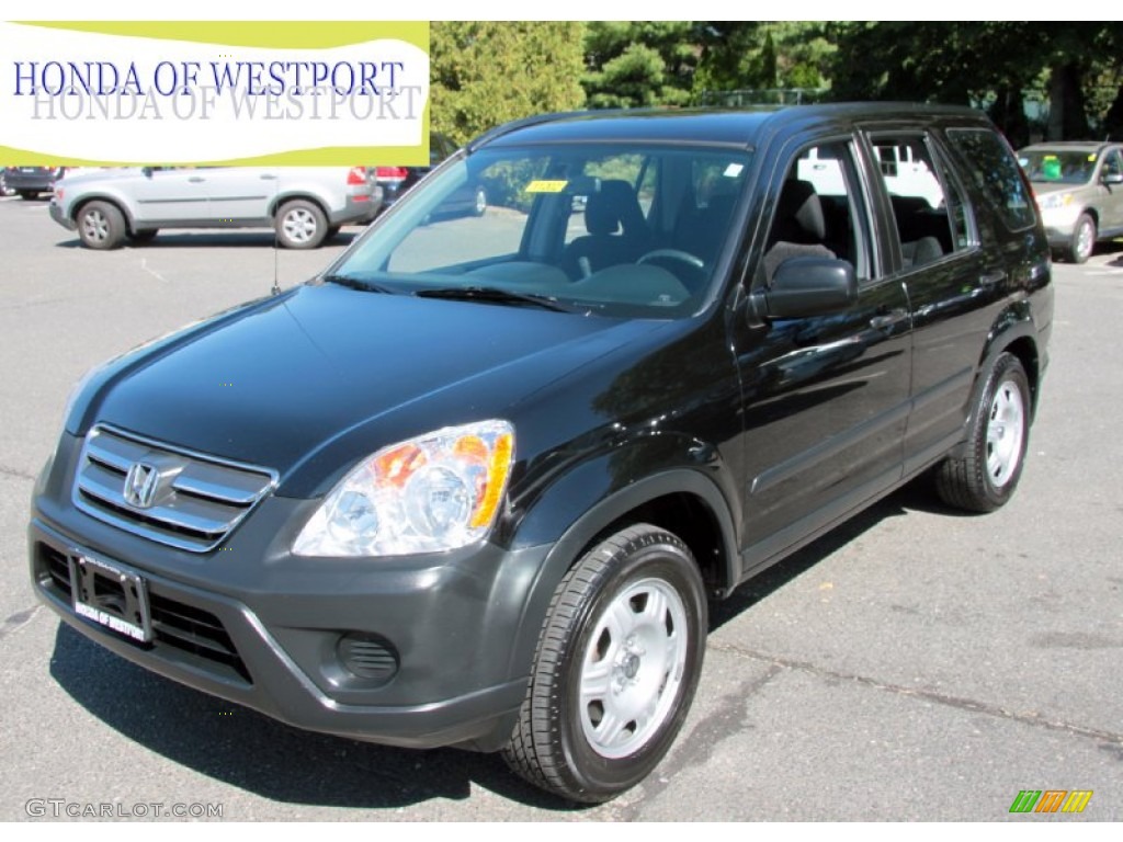 2005 CR-V LX 4WD - Nighthawk Black Pearl / Black photo #1