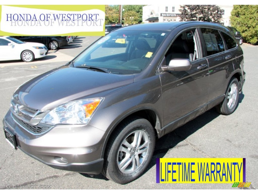 2010 CR-V EX-L AWD - Urban Titanium Metallic / Black photo #1