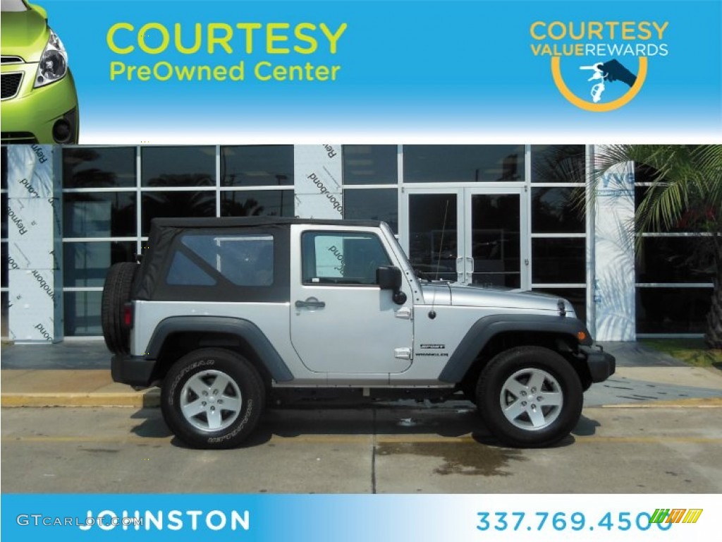 2011 Wrangler Sport 4x4 - Bright Silver Metallic / Black photo #1