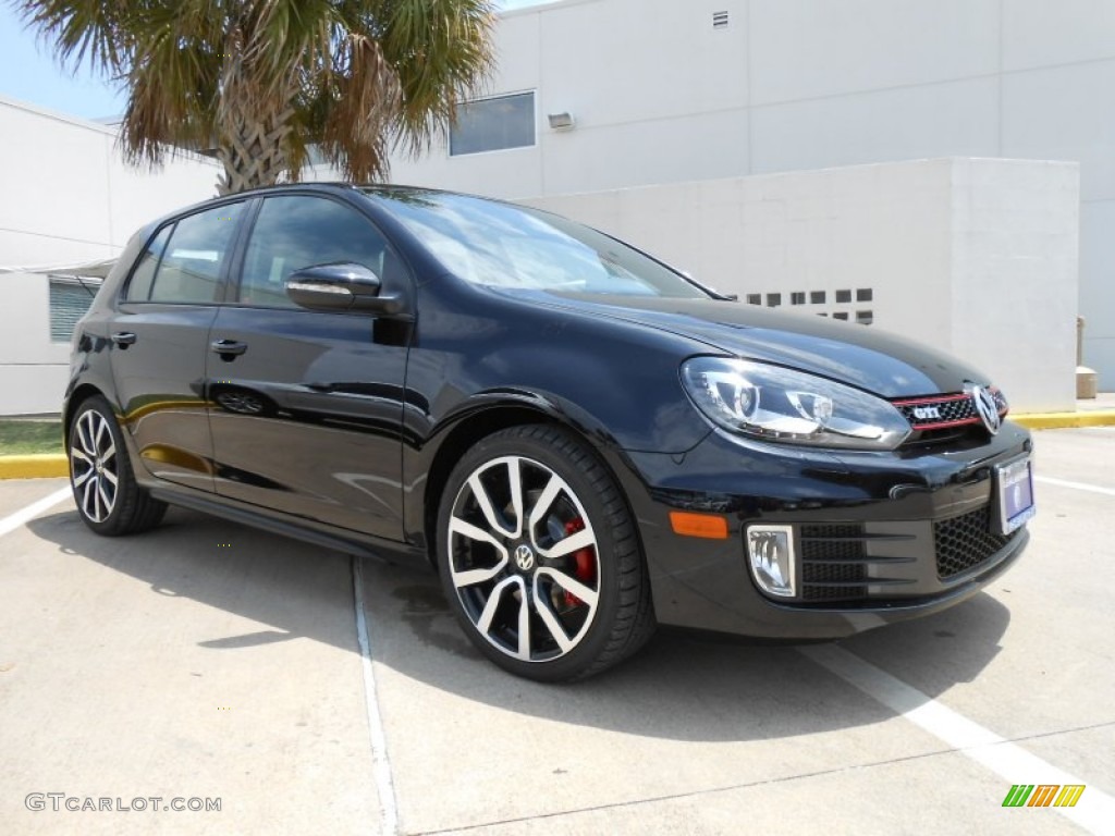 2013 GTI 4 Door Autobahn Edition - Deep Black Pearl Metallic / Titan Black photo #1