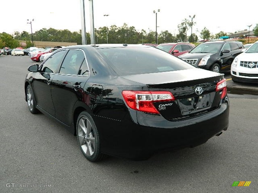 2012 Camry SE - Attitude Black Metallic / Black/Ash photo #5