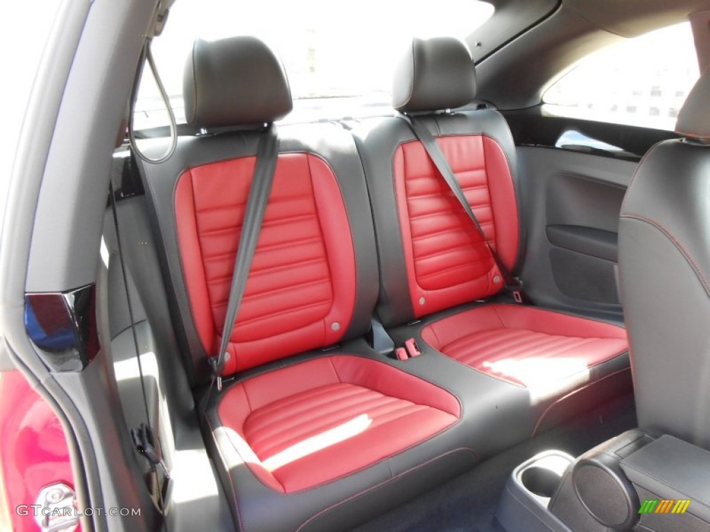 Black/Red Interior 2013 Volkswagen Beetle Turbo Photo #71251137