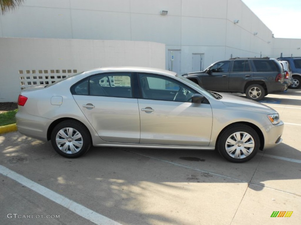 2013 Jetta S Sedan - Moonrock Silver Metallic / Latte Macchiato photo #8