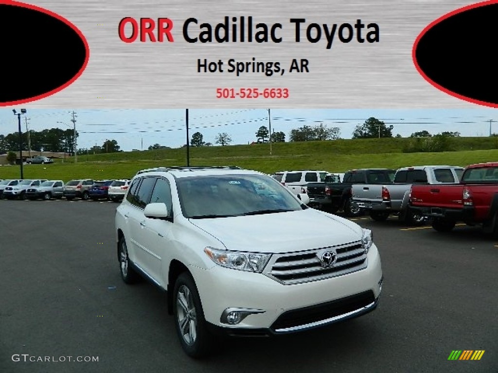 2013 Highlander Limited - Blizzard White Pearl / Sand Beige photo #1