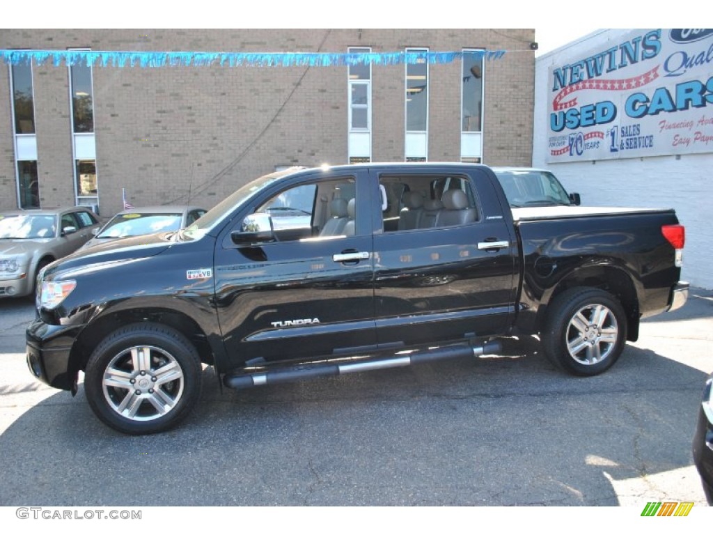 2010 Tundra Limited CrewMax 4x4 - Black / Graphite Gray photo #3