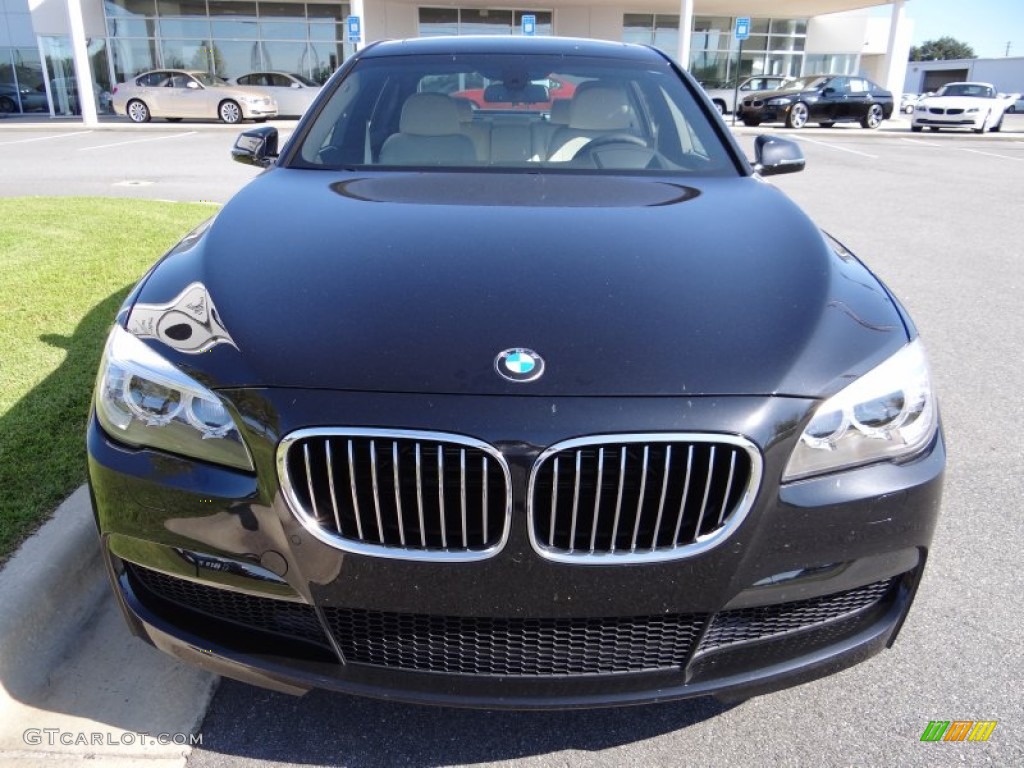 Black Sapphire Metallic 2013 BMW 7 Series 750Li Sedan Exterior Photo #71253024