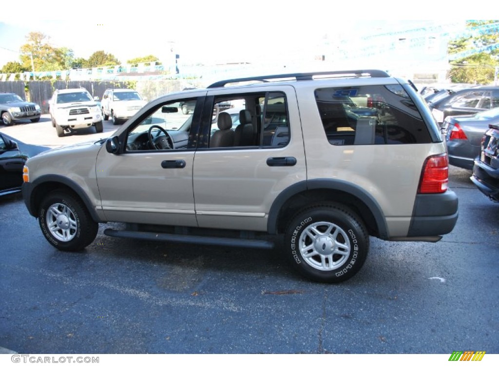 2003 Explorer XLS 4x4 - Harvest Gold Metallic / Medium Parchment Beige photo #3