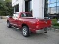 2006 Inferno Red Crystal Pearl Dodge Ram 1500 Laramie Quad Cab 4x4  photo #3