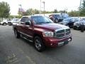 2006 Inferno Red Crystal Pearl Dodge Ram 1500 Laramie Quad Cab 4x4  photo #5