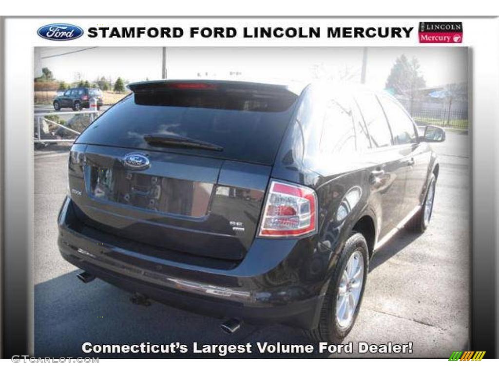 2007 Edge SEL Plus AWD - Carbon Metallic / Camel photo #4