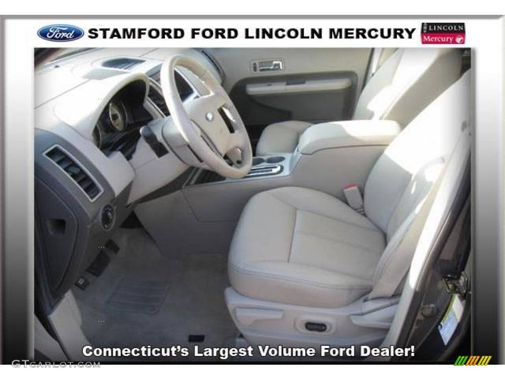 2007 Edge SEL Plus AWD - Carbon Metallic / Camel photo #8