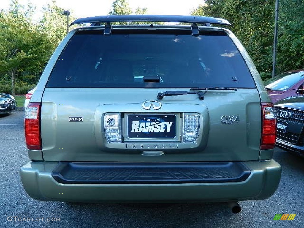 2001 QX4 4x4 - Silver Sage Metallic / Stone Beige photo #3