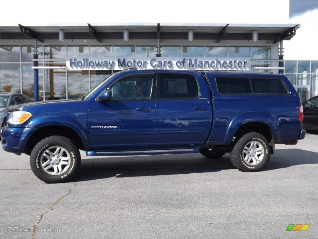 2005 Tundra Limited Double Cab 4x4 - Spectra Blue Mica / Dark Gray photo #1