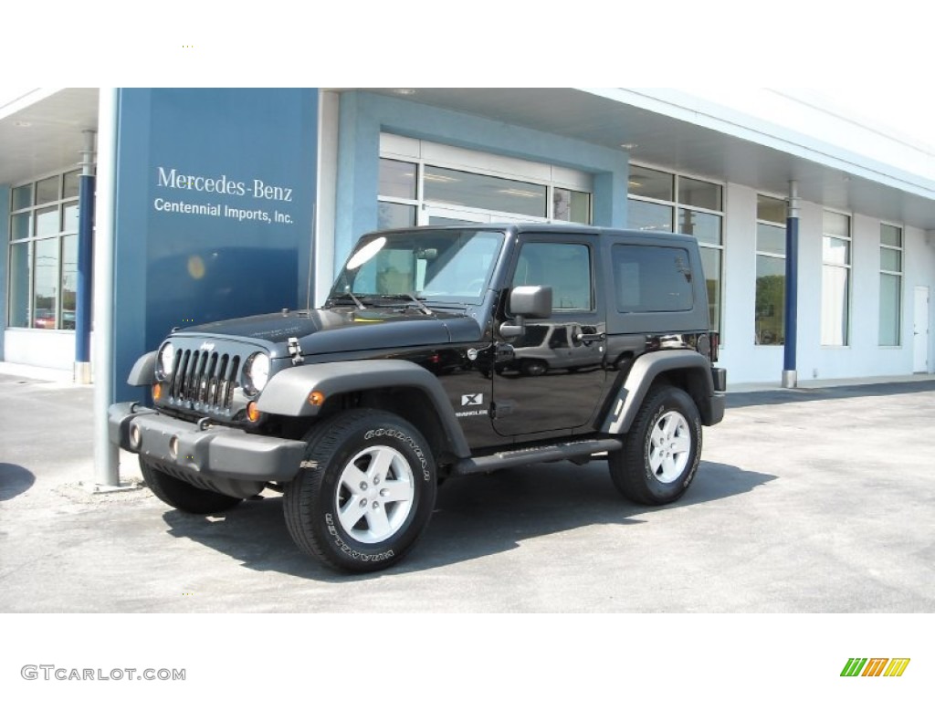 2009 Wrangler X 4x4 - Black / Dark Slate Gray/Medium Slate Gray photo #1