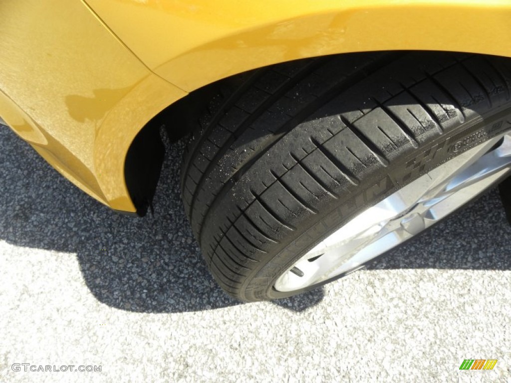 2012 Focus Titanium 5-Door - Yellow Blaze Tricoat Metallic / Charcoal Black Leather photo #17