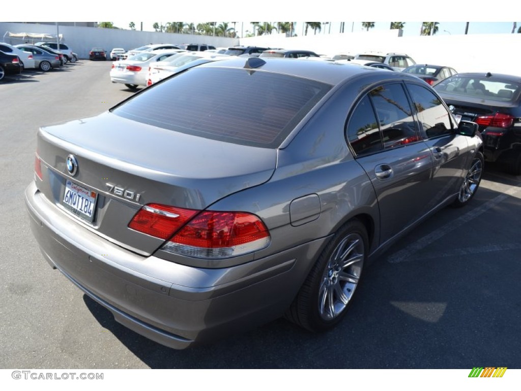 2007 7 Series 750i Sedan - Sterling Grey Metallic / Natural Brown photo #3