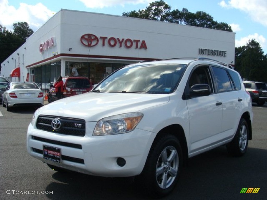 2007 RAV4 V6 4WD - Super White / Ash Gray photo #1