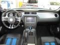 Charcoal Black/Grabber Blue 2010 Ford Mustang Shelby GT500 Coupe Dashboard