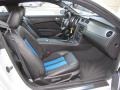 Charcoal Black/Grabber Blue 2010 Ford Mustang Shelby GT500 Coupe Interior Color