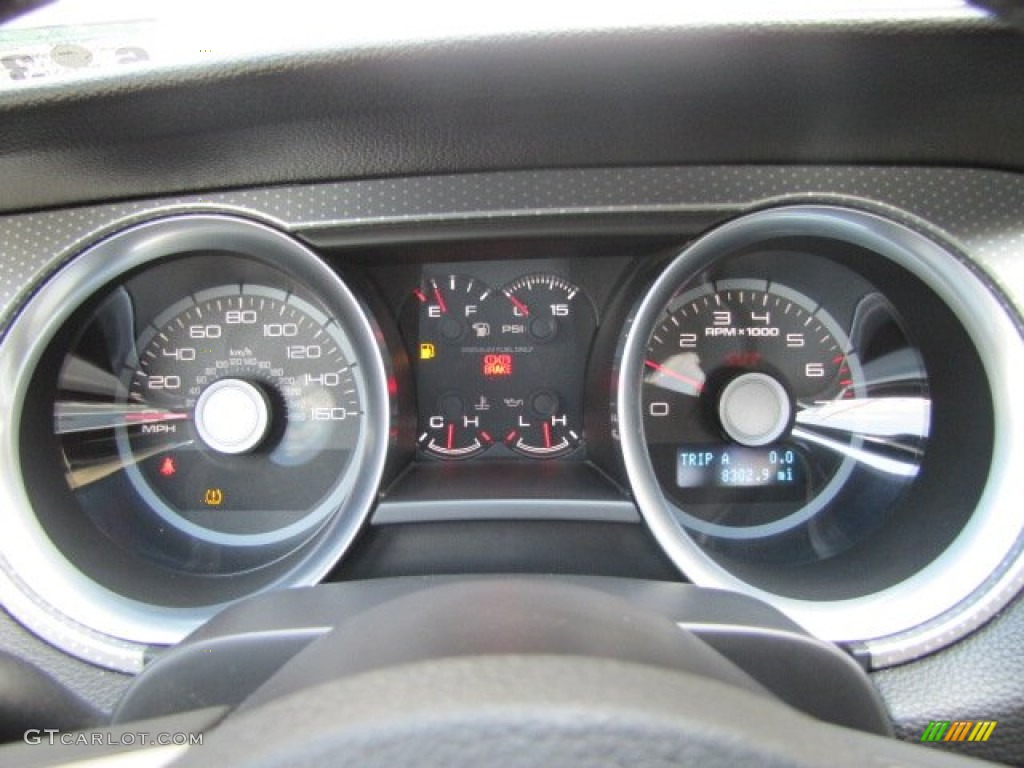 2010 Ford Mustang Shelby GT500 Coupe Gauges Photo #71262736