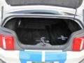 2010 Ford Mustang Charcoal Black/Grabber Blue Interior Trunk Photo