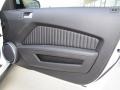 Charcoal Black/Grabber Blue 2010 Ford Mustang Shelby GT500 Coupe Door Panel