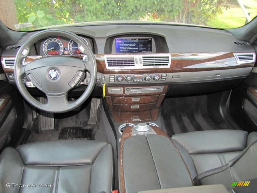 2006 BMW 7 Series 760i Sedan Black Nasca Leather Dashboard Photo #71263978