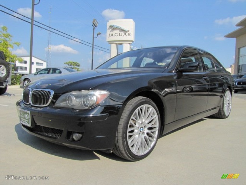 2006 7 Series 760i Sedan - Jet Black / Black Nasca Leather photo #5