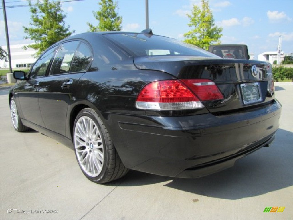 2006 7 Series 760i Sedan - Jet Black / Black Nasca Leather photo #8