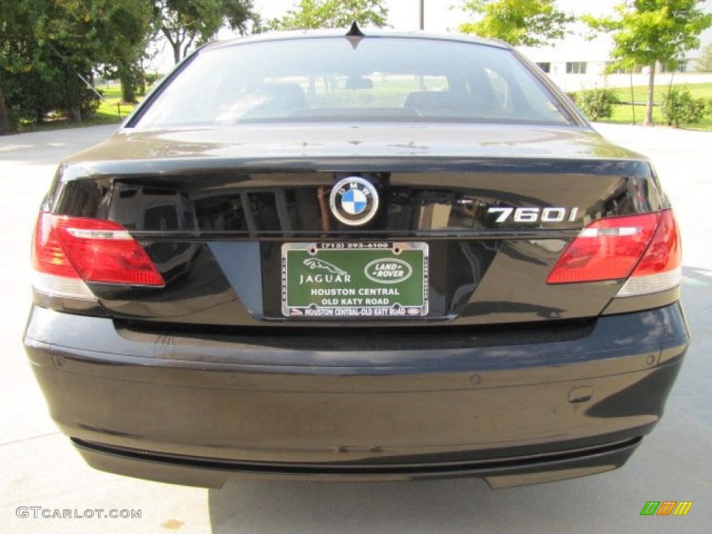 2006 7 Series 760i Sedan - Jet Black / Black Nasca Leather photo #9
