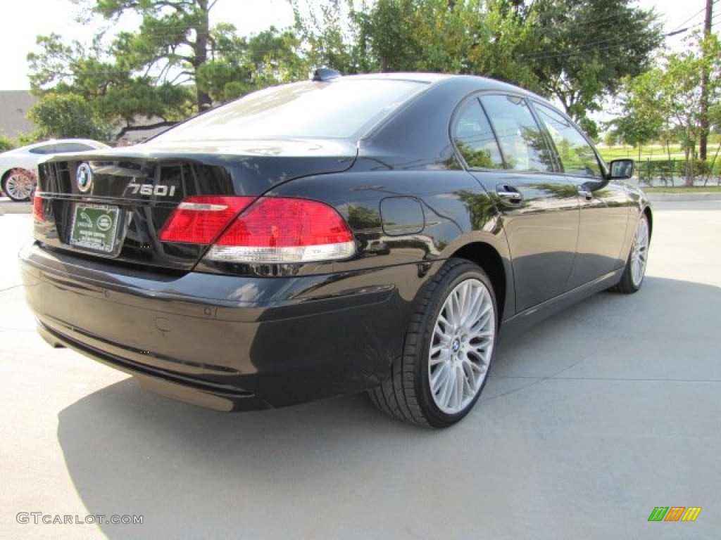 2006 7 Series 760i Sedan - Jet Black / Black Nasca Leather photo #10