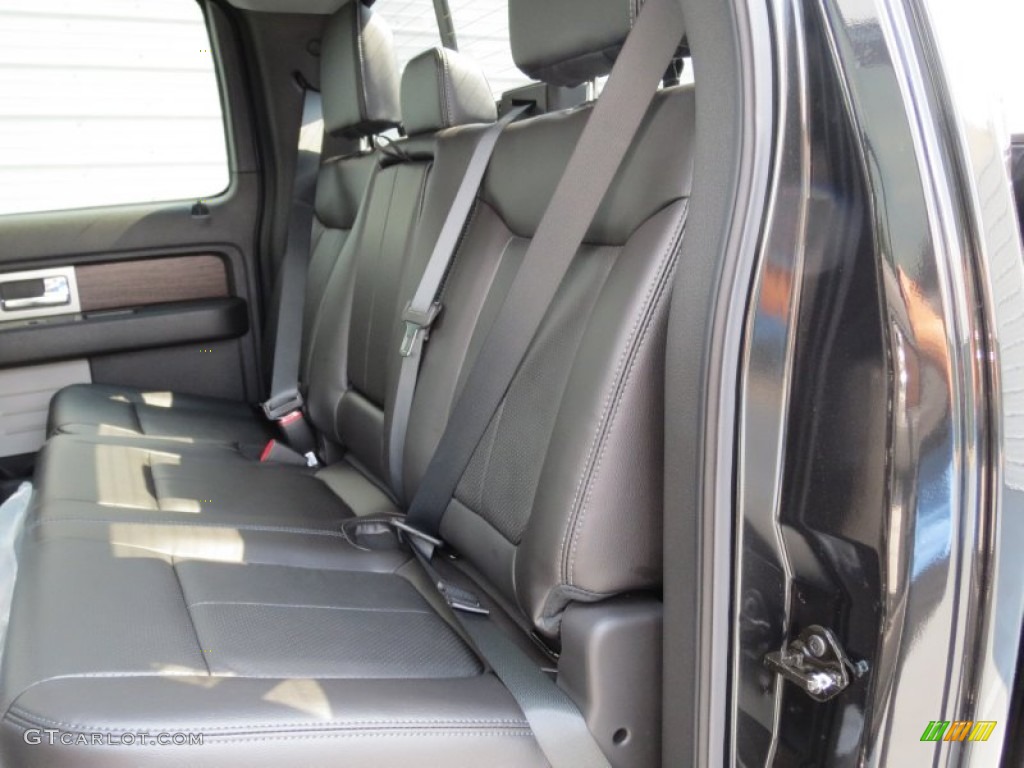 2013 Ford F150 Lariat SuperCrew 4x4 Rear Seat Photo #71265034
