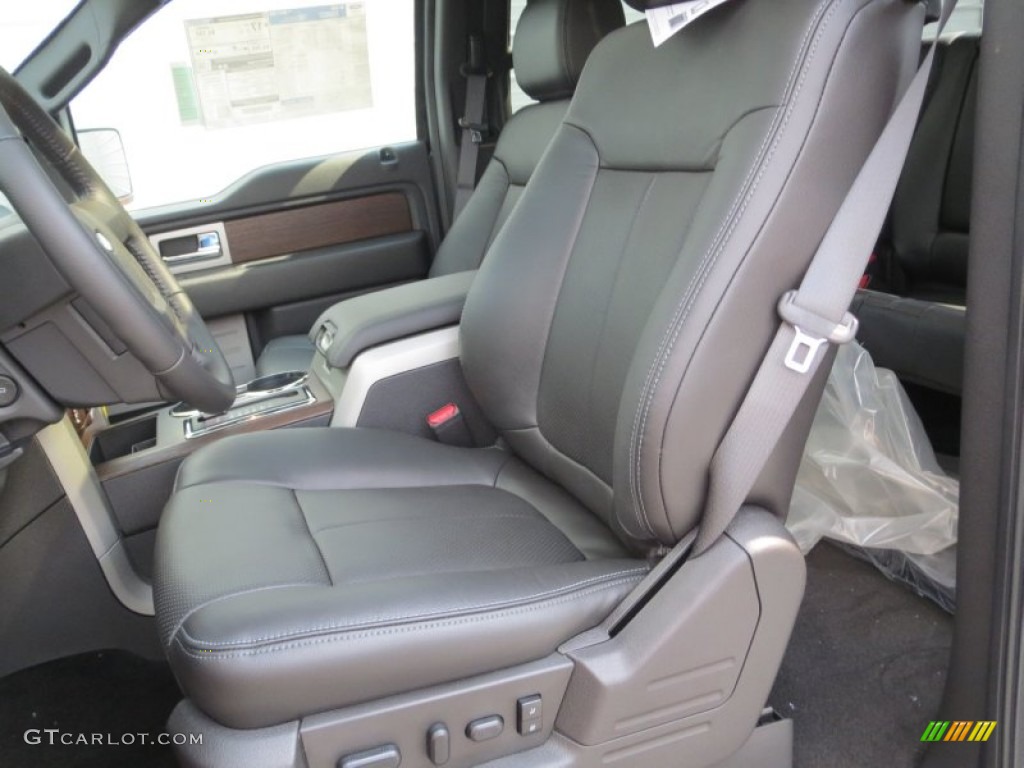 2013 Ford F150 Lariat SuperCrew 4x4 Front Seat Photo #71265052