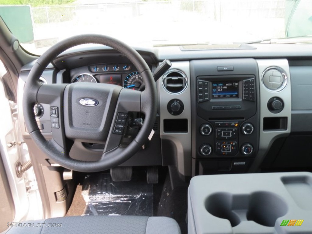 2013 Ford F150 XLT SuperCrew Steel Gray Dashboard Photo #71265715