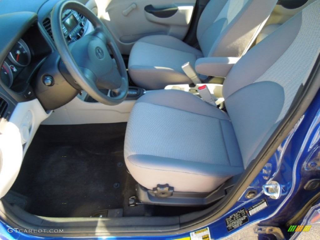 2011 Accent GLS 4 Door - Dark Sapphire Blue / Gray photo #8