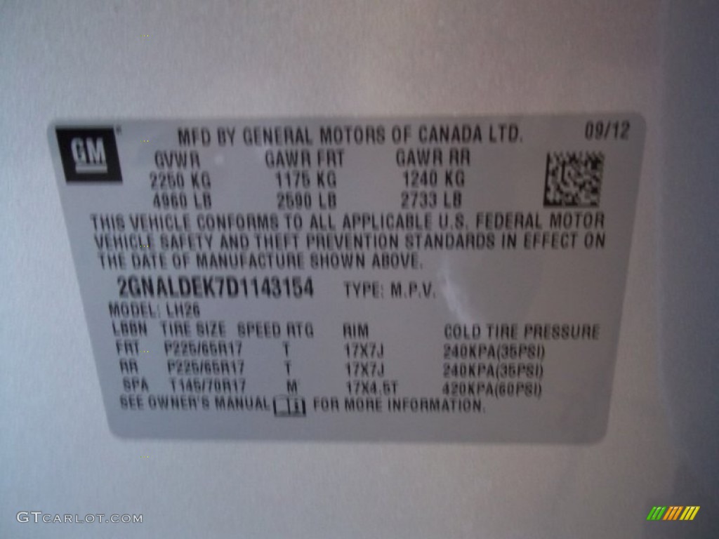 2013 Equinox LT - Silver Ice Metallic / Jet Black photo #16