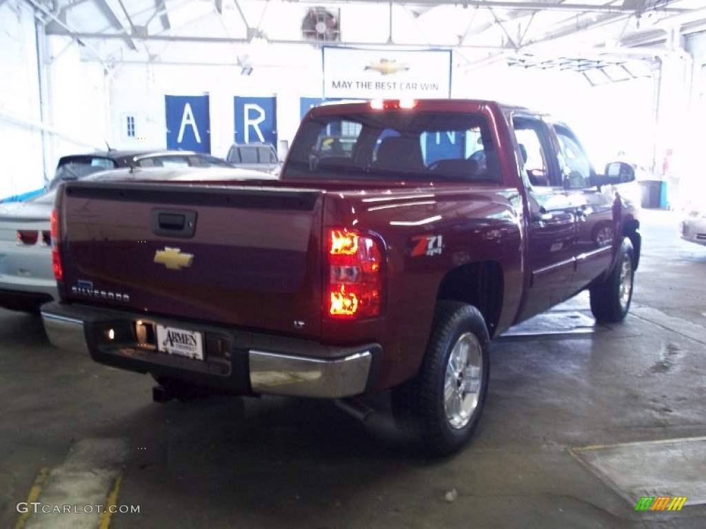 2013 Silverado 1500 LT Crew Cab 4x4 - Deep Ruby Metallic / Ebony photo #4