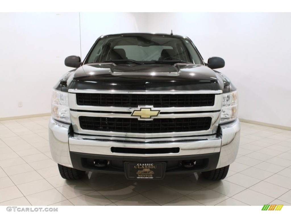 2008 Silverado 2500HD LT Crew Cab 4x4 - Black / Ebony Black photo #2