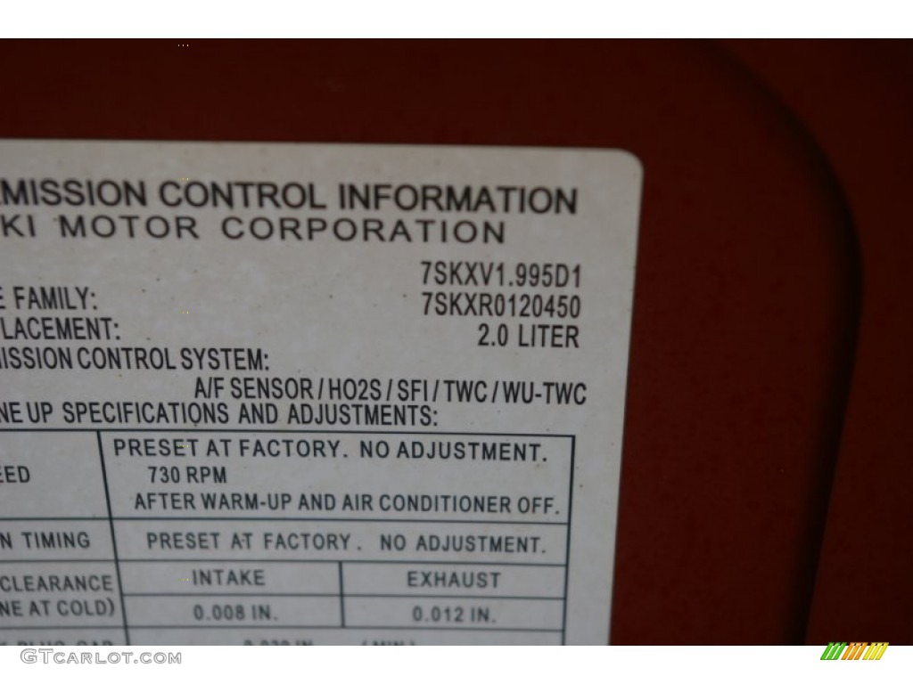 2007 SX4 Convenience AWD - Bright Red / Black photo #17