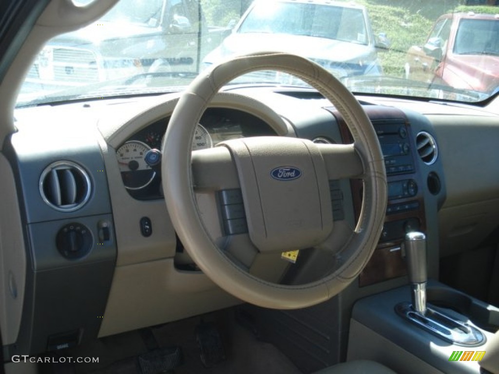 2005 F150 Lariat SuperCab 4x4 - Black / Tan photo #13