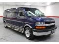 2004 Indigo Blue Metallic Chevrolet Express 2500 Passenger Conversion Van  photo #2