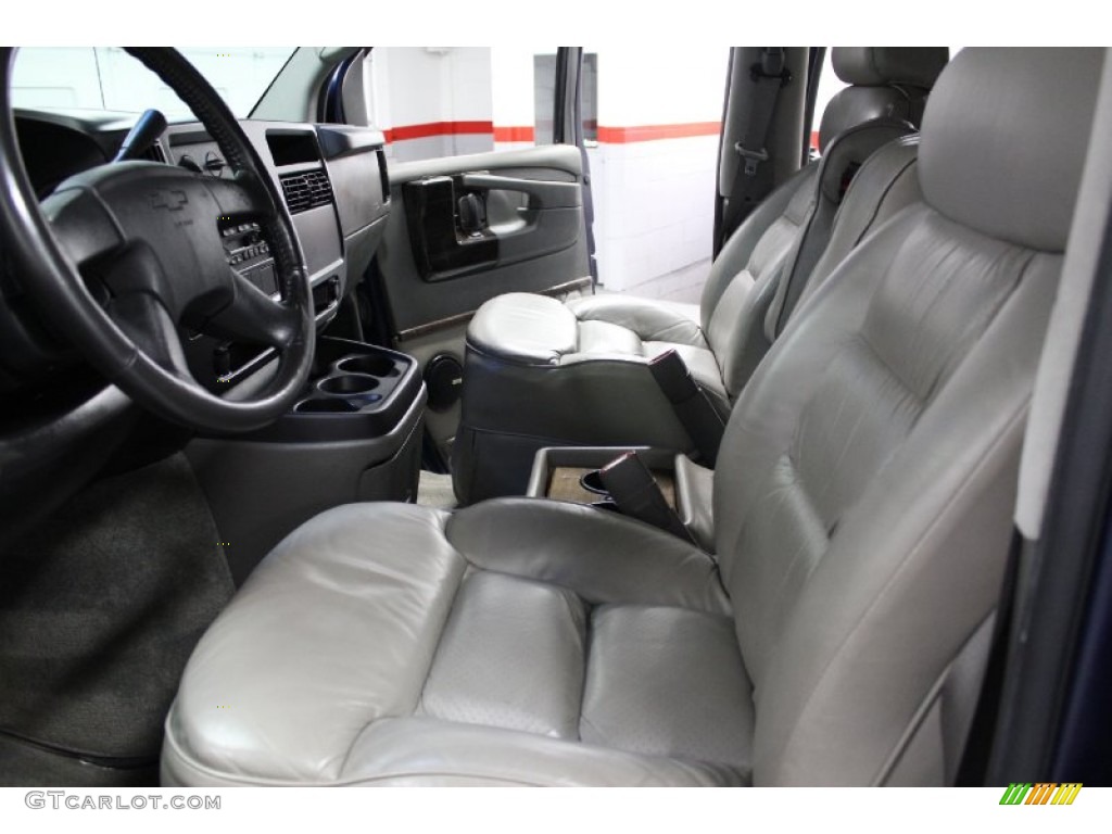 2004 Express 2500 Passenger Conversion Van - Indigo Blue Metallic / Medium Dark Pewter photo #36