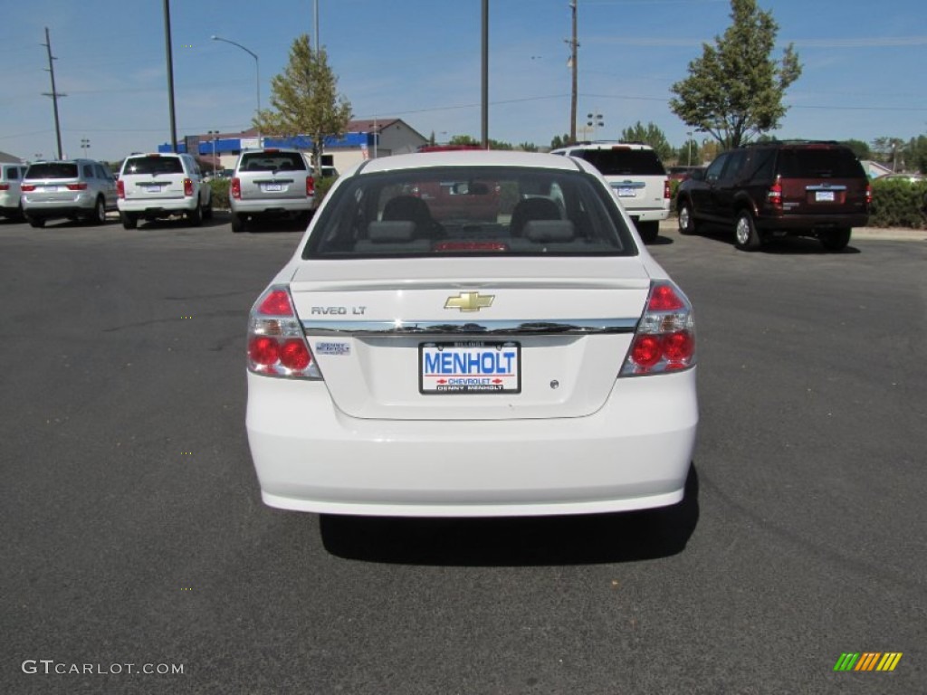 2010 Aveo LT Sedan - Summit White / Charcoal photo #4